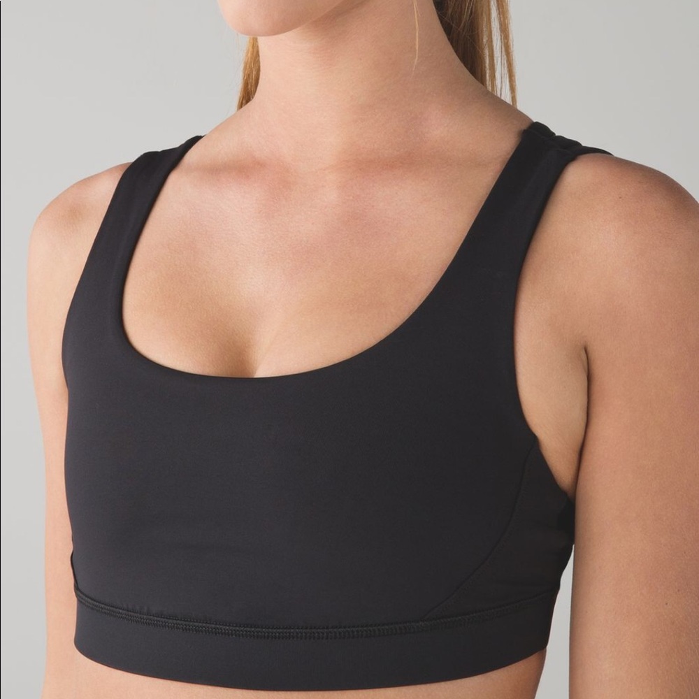 Lululemon Athletica Energy Bra Exhale Black size 6